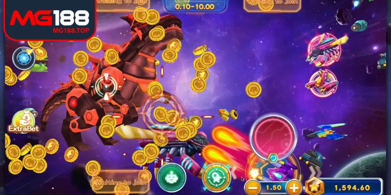 Hệ sinh thái trong game bắt cá vũ trụ Mg188 đa dạng
