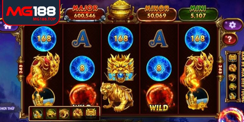 Kho báu tứ linh Mg188 tăng hấp dẫn với vòng quay miễn phí giá trị